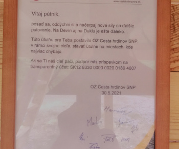 Útulňa - Cesta hrdinov SNP