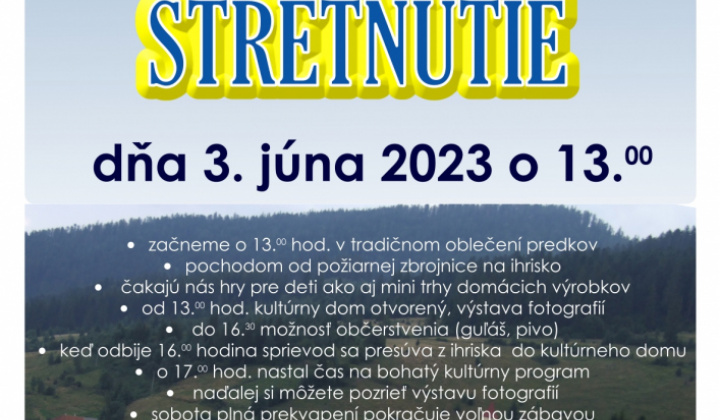 Stretnutie rodákov a priateľov obce Úhorná