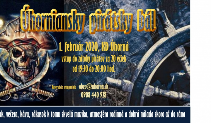 Úhorniansky pirátsky bál 1.2.2020